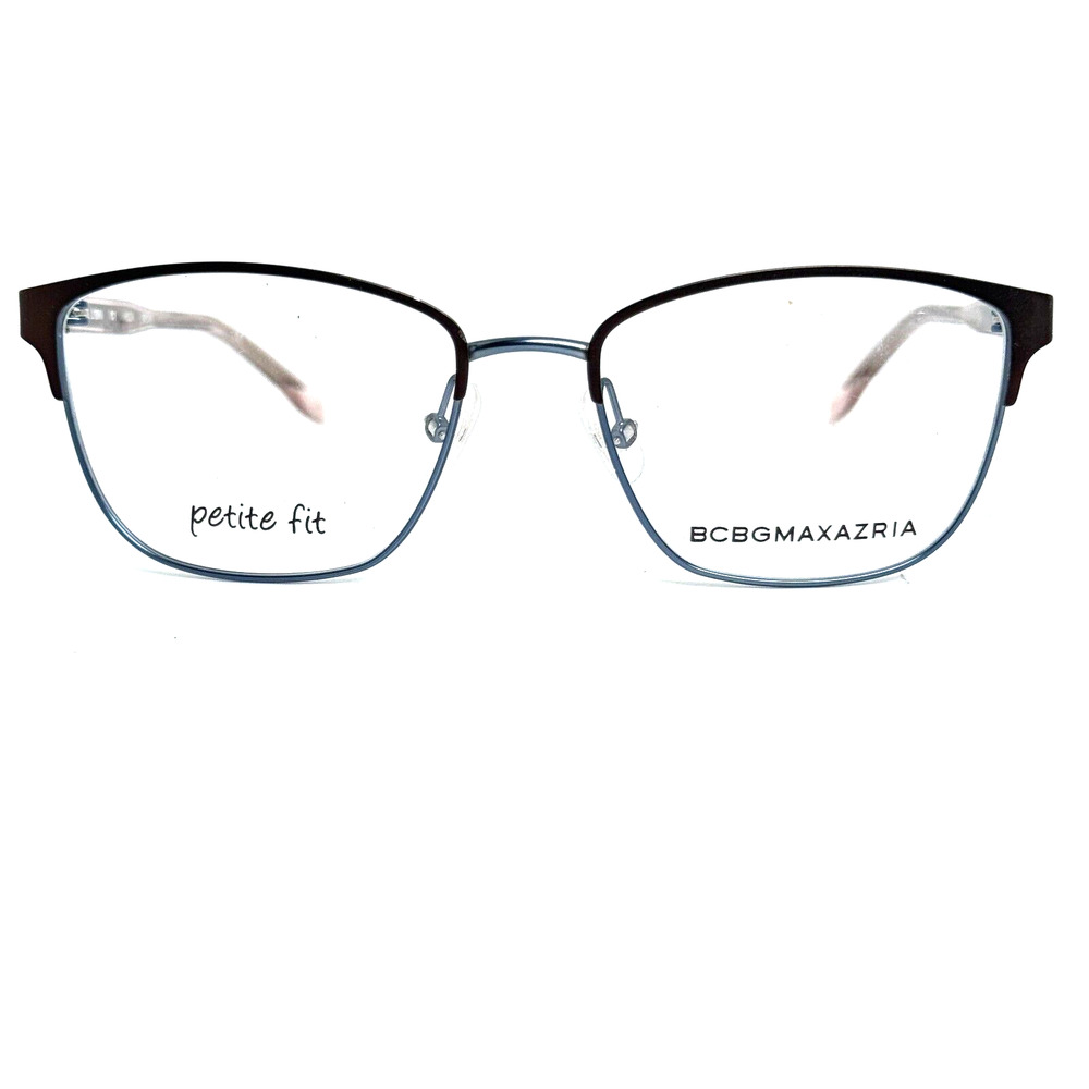 BCBG MAXAZRIA Hilda Brown Blue Square Eyeglasses Frames 50-16‎ 130 H16879